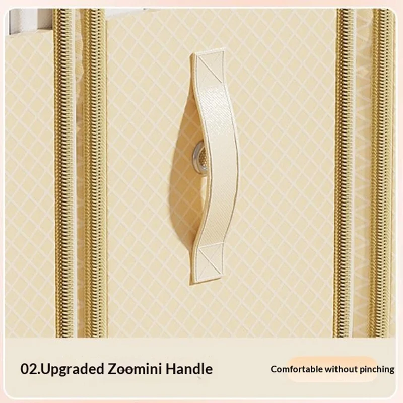 54x42x60cm Opbergzak met Drie Lagen Compressietas Organizer voor Kleding, Dekens, Donzen Jassen - Beige