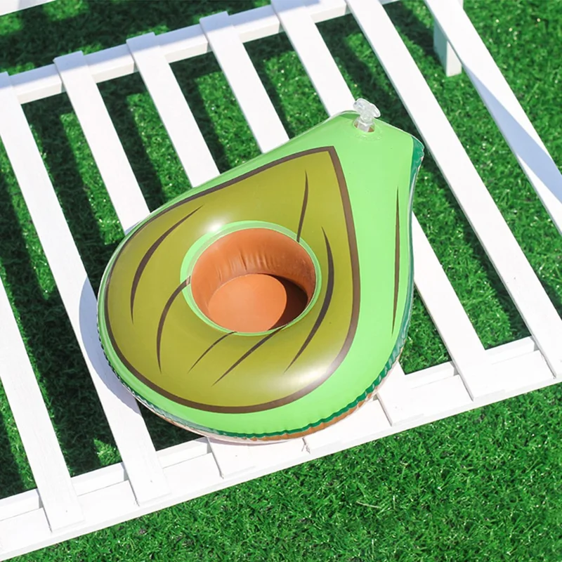 Inflatable Cup Holder Pool Float Watermelon Pineapple Donut Swan Fruit Pool Party Drink Holder - Crab