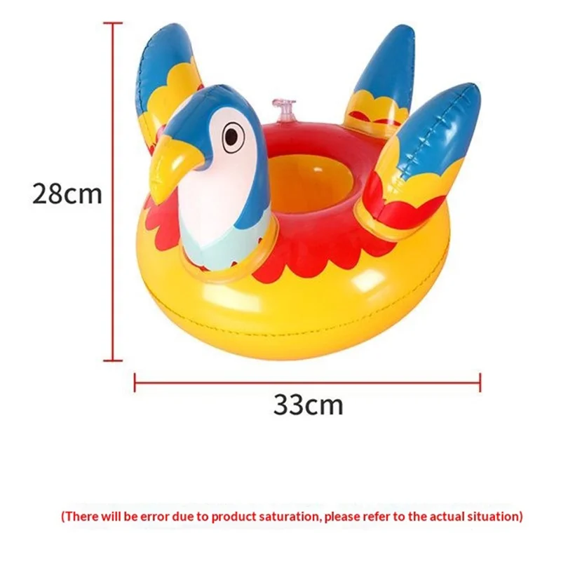 Inflatable Cup Holder Pool Float Watermelon Pineapple Donut Swan Fruit Pool Party Drink Holder - Crab