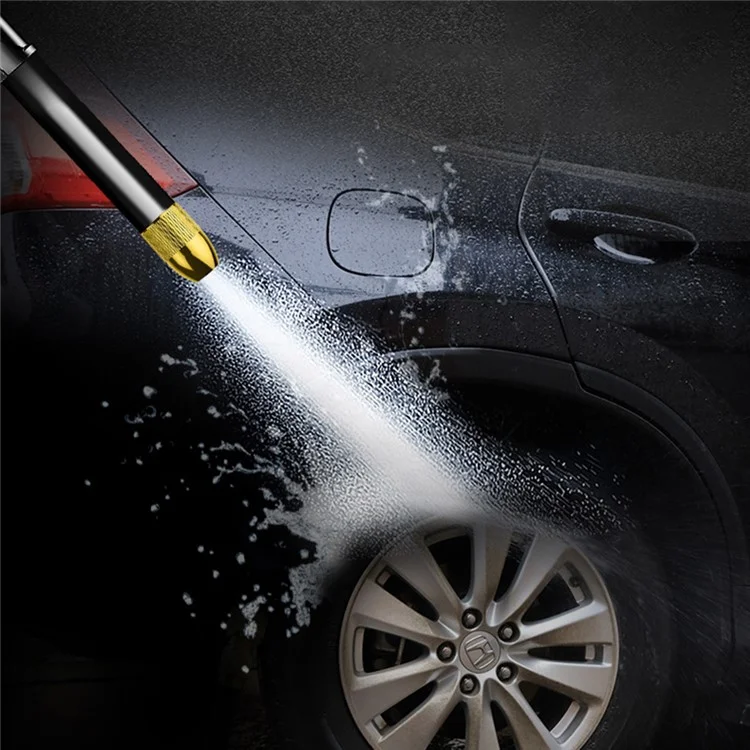 SUITU R-2383 15m Pure-Copper Nozzle + Aluminum Alloy Body High Pressure Water Pipe Sprayer Gun Set for Car Washing/Outdoor/Gardening/Pets Shower - Schwarz