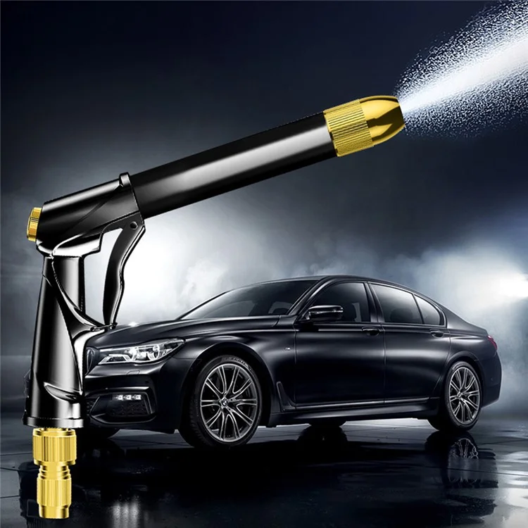 SUITU R-2383 15m Pure-Copper Nozzle + Aluminum Alloy Body High Pressure Water Pipe Sprayer Gun Set for Car Washing/Outdoor/Gardening/Pets Shower - Schwarz