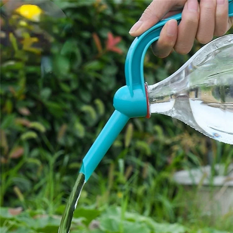 Annaffiatoio in plastica a bocca lunga, con doccia - Blu