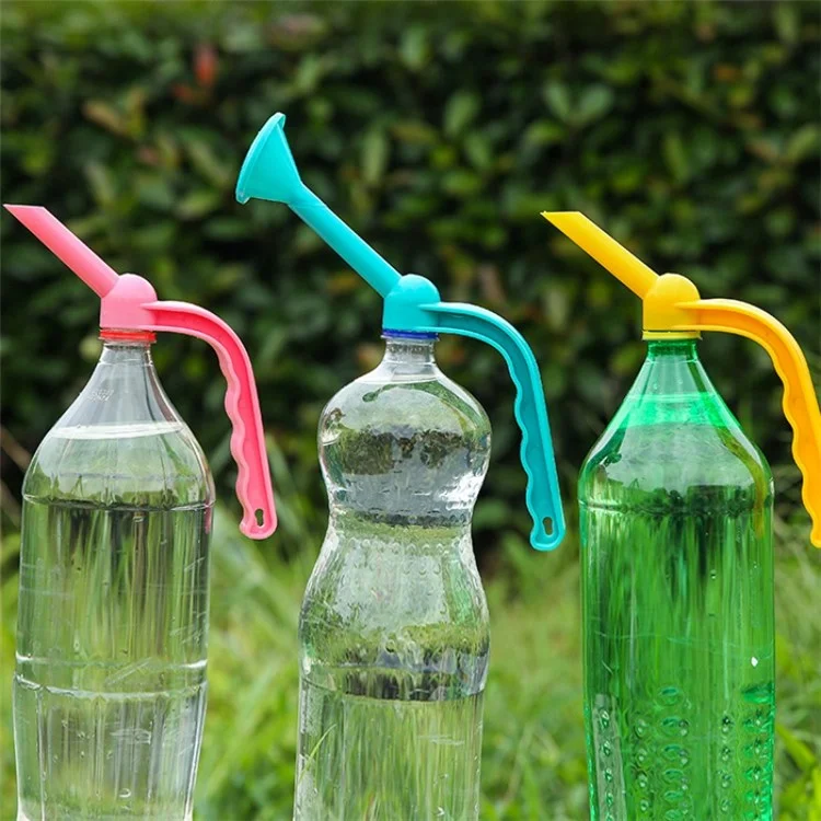 Annaffiatoio in plastica a bocca lunga, con doccia - Blu