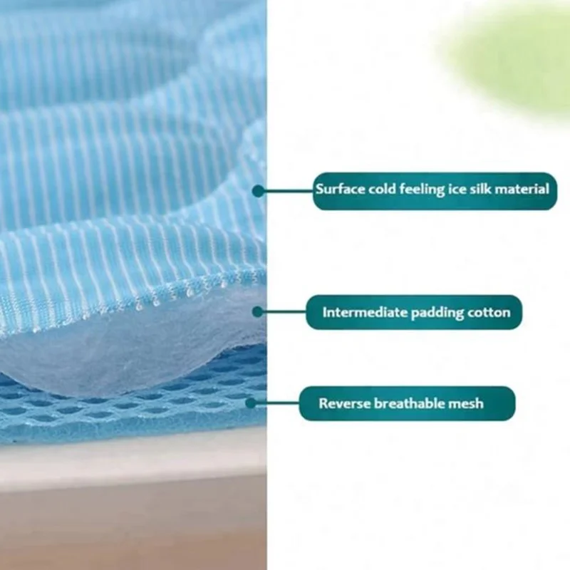 TG-PB0103 Breathable Bed Blanket Summer Pet Cooling Mat Sleeping Ice Pad Pet Gift, Size XL - Light Grey
