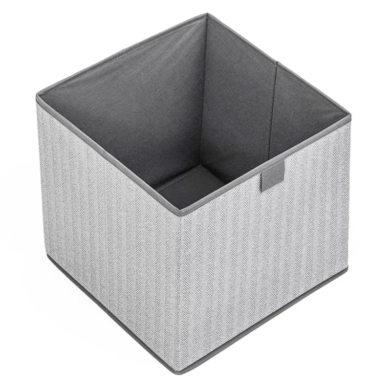 MOHO&HOME MDJ-612123 29L Collapsible Storage Box without Lid Non-Woven Fabric Clothes Socks Organizer - Grey