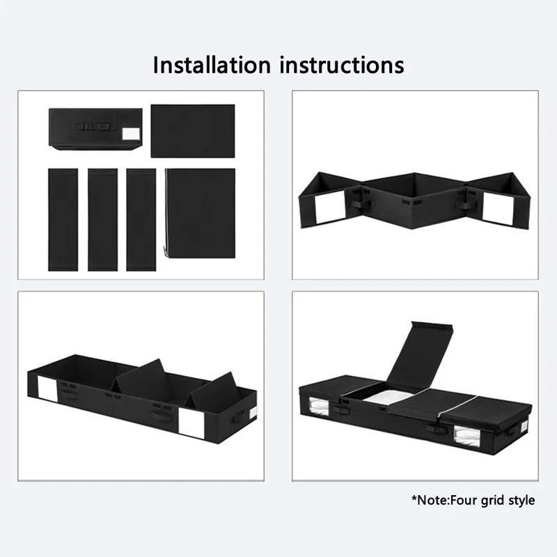 MOHO & HOME MDJ6145 81x41x15CM Bedroom Under Bed Blankets Storage Box Containers for Clothes, Shoes