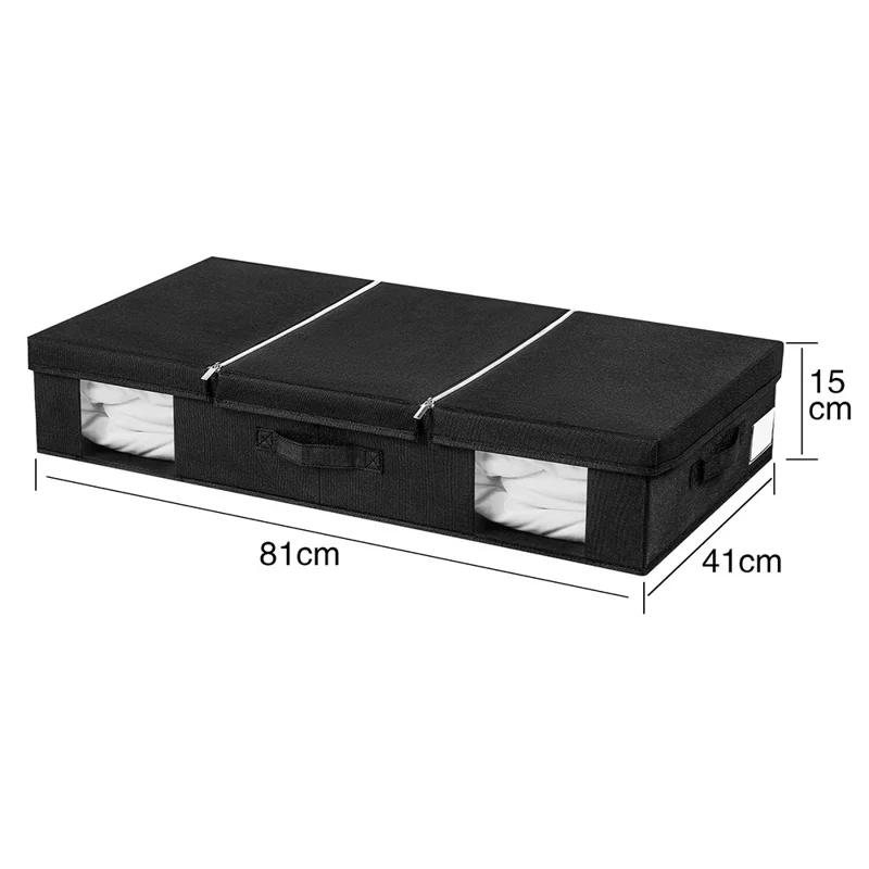 MOHO & HOME MDJ6145 81x41x15CM Bedroom Under Bed Blankets Storage Box Containers for Clothes, Shoes