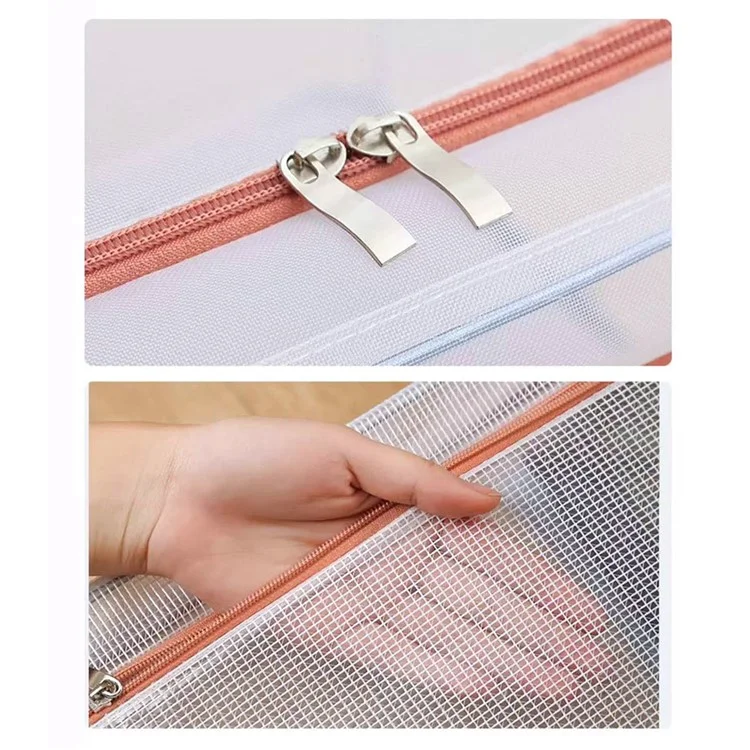 66L Collapsible Large Storage Bins Box with Handles Zipper Lids Folding Cloth Metal Frame Storage Bag for Home, Dormitory 50 x 40 x 33cm - Grey
