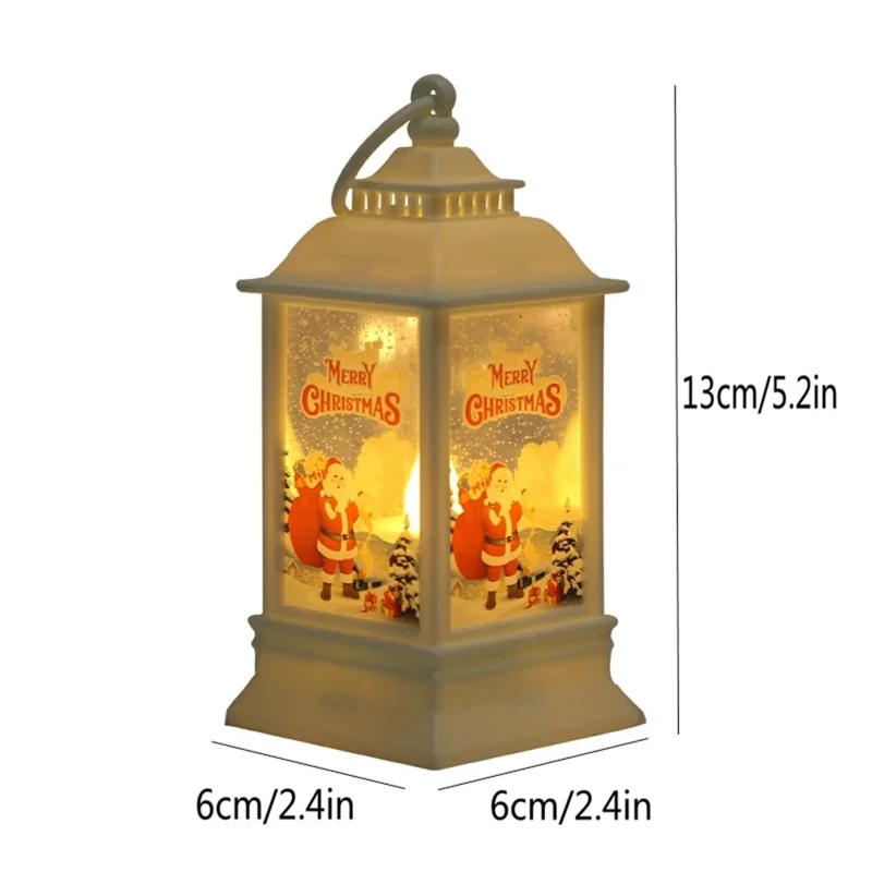 Christmas Tealight Lantern Fireless LED Candle Lamp for Party Decor Desk Lamp - Santa Claus