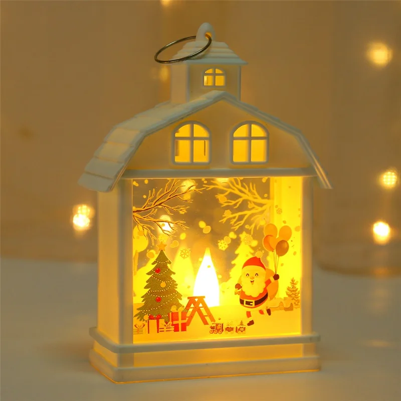 House Design Christmas LED Night Light Hanging Ornament Xmas Decorative Lamp - Santa Claus