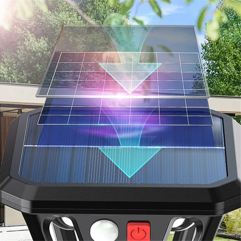 Solar Power Outdoor Waterproof Light Garden Yard Lawn Ground Inserting Tungsten Lamp