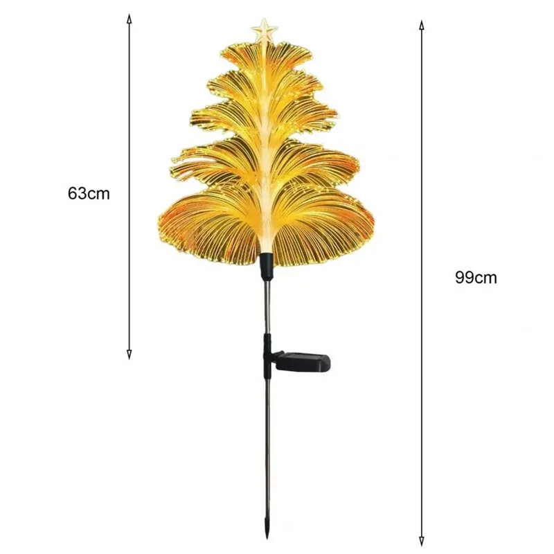 Five-Layer Fiber Optic Solar Jellyfish Light Outdoor Garden Lawn Waterproof Decorative Light