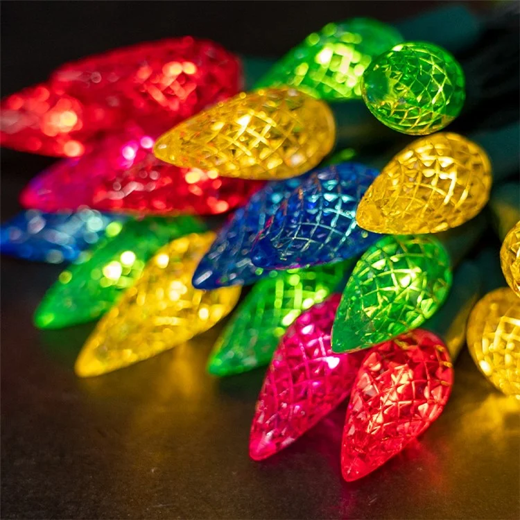 5m 50-LED Strawberry Shape String Light 8 Modes Timing Waterproof Outdoor Indoor Decorative Lamp - Colorful Light
