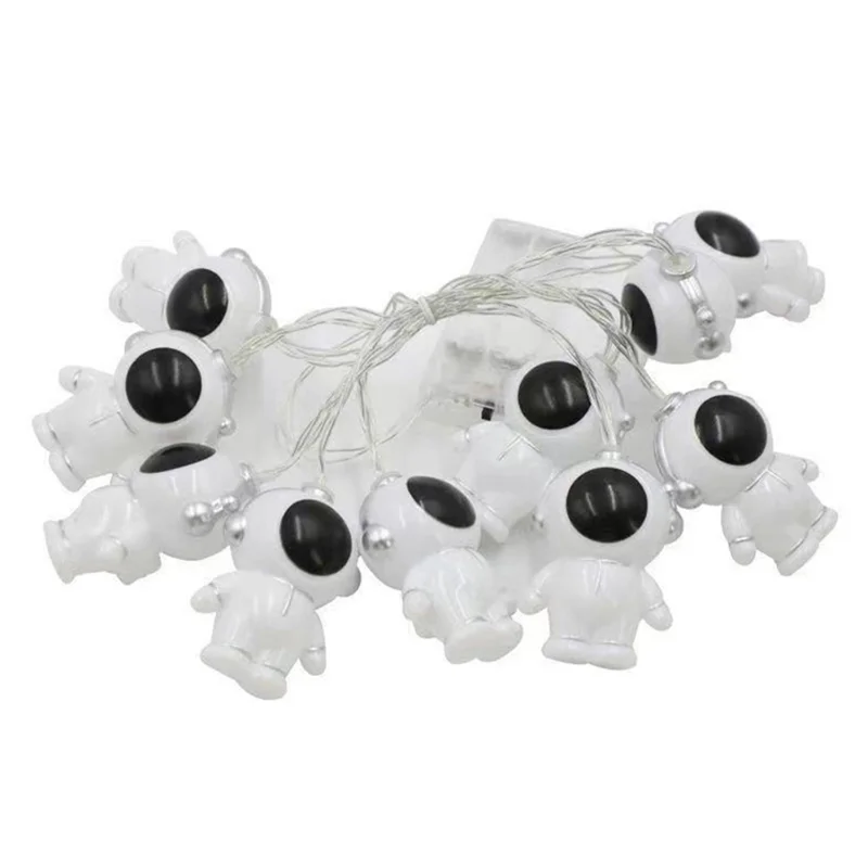 1.5m 10-LED Cartoon String Light Battery Powered Outdoor Home Decoration Lamp, Constant Light - Astronaut