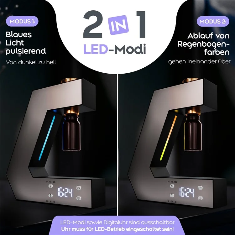 Pure Essential Oil Aromatherapy Machine Intelligent Timing Automatic Aroma Diffuser - Black