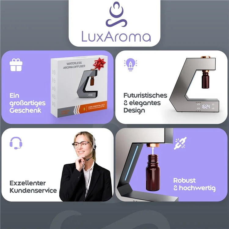 Pure Essential Oil Aromatherapy Machine Intelligent Timing Automatic Aroma Diffuser - Black