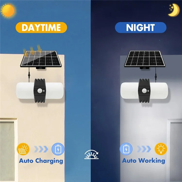 XCN006 Lâmpada Solar Bluetooth à Prova d'Água para Exterior, Luz de Parede para Jardim