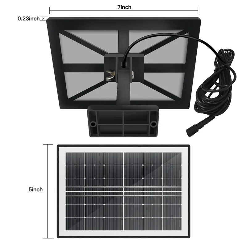 Unabhängiges Solar-Wandleuchte mit 3 Köpfen und LED-Beleuchtung, PIR-Sensor für Bewegungserkennung, für Villa, Garten und Hof