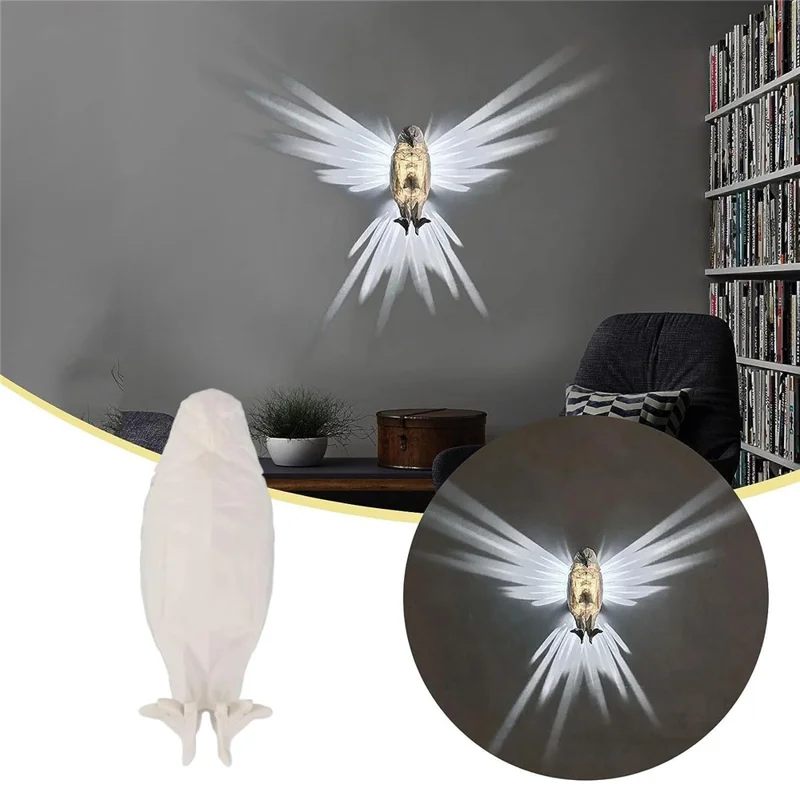 Eagle Shape Creative Wall Lamp LED Night Light Home Restaurant Bar Decoration