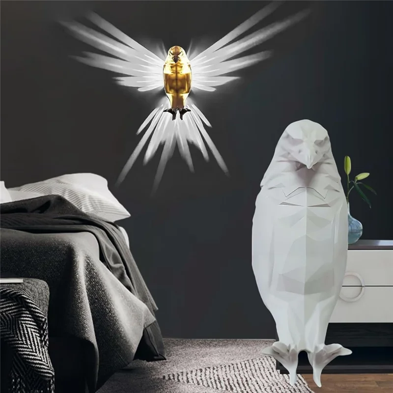 Eagle Shape Creative Wall Lamp LED Night Light Home Restaurant Bar Decoration