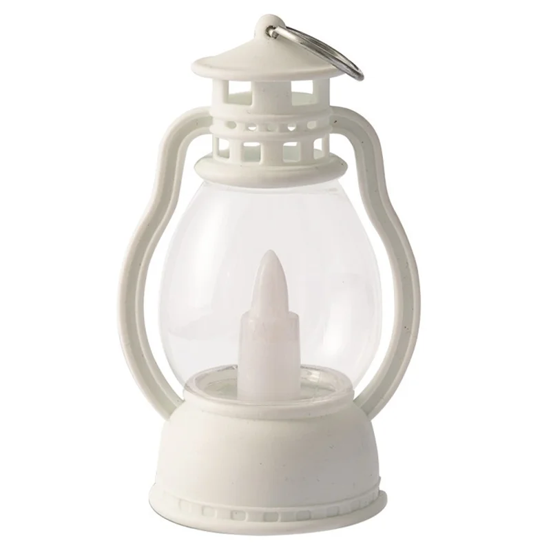 Retro Kerosene Lamp Simulation Candle Lantern Christmas Decoration Atmosphere Light - White