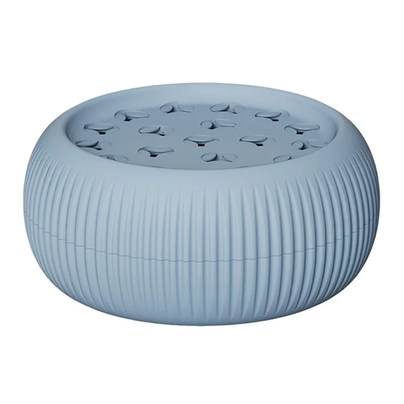 7cm Silicone Spiral Stem Holder for Vases, Flower Arrangement Holder - Blue