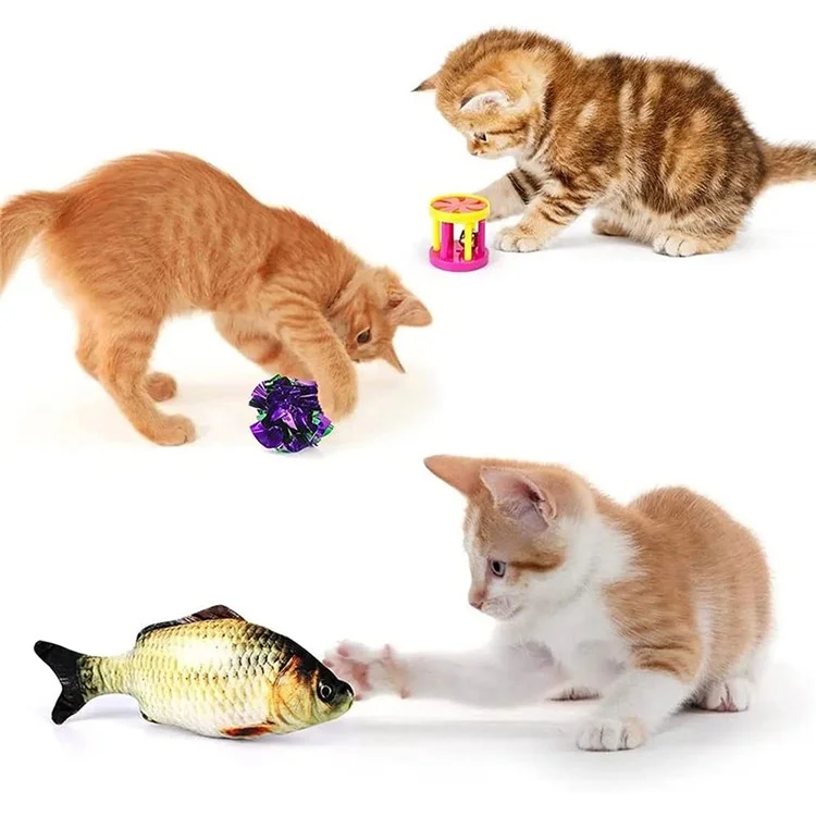 28pcs / Définir Des Jouets Pour Chat Avec un Tunnel Orange Jouet Interactif Jouet de Jouet de Plumes de Pêche à la Souris de Souris