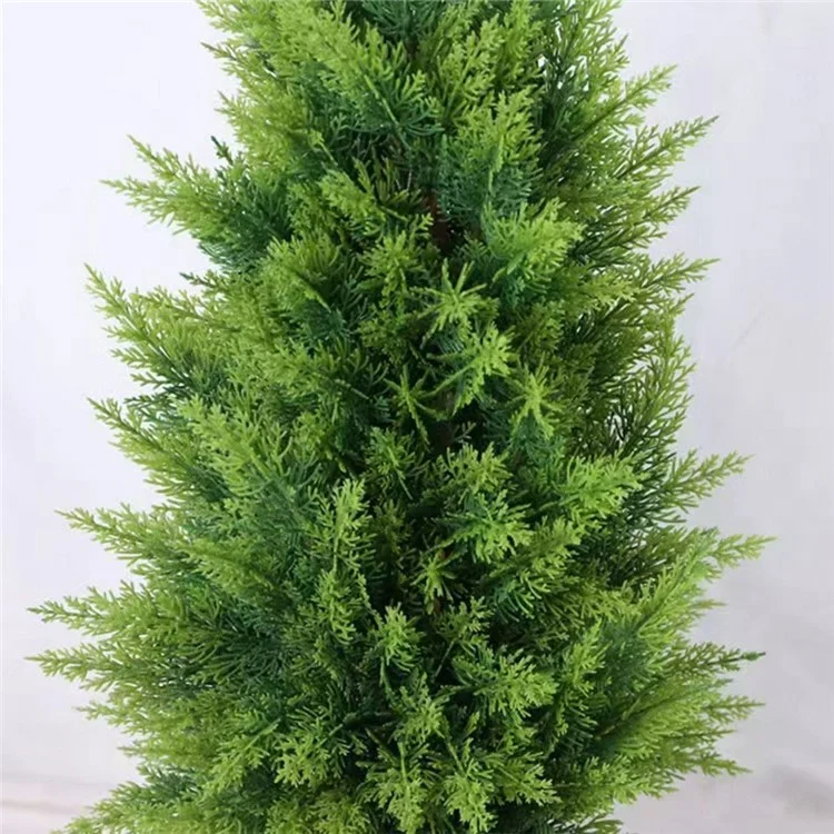 120cm Artificial Pine Tree Plastic Simulation Potted Plant Hotel Living Room Floor Decoration