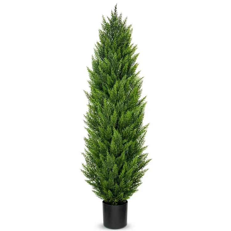 180cm Artificial Pine Tree Plastic Simulation Potted Plant Hotel Living Room Floor Decoration