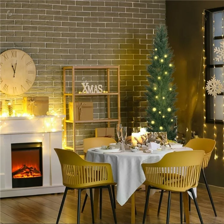 180cm Artificial Pine Tree Plastic Simulation Potted Plant Hotel Living Room Floor Decoration