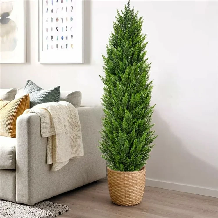 180cm Artificial Pine Tree Plastic Simulation Potted Plant Hotel Living Room Floor Decoration