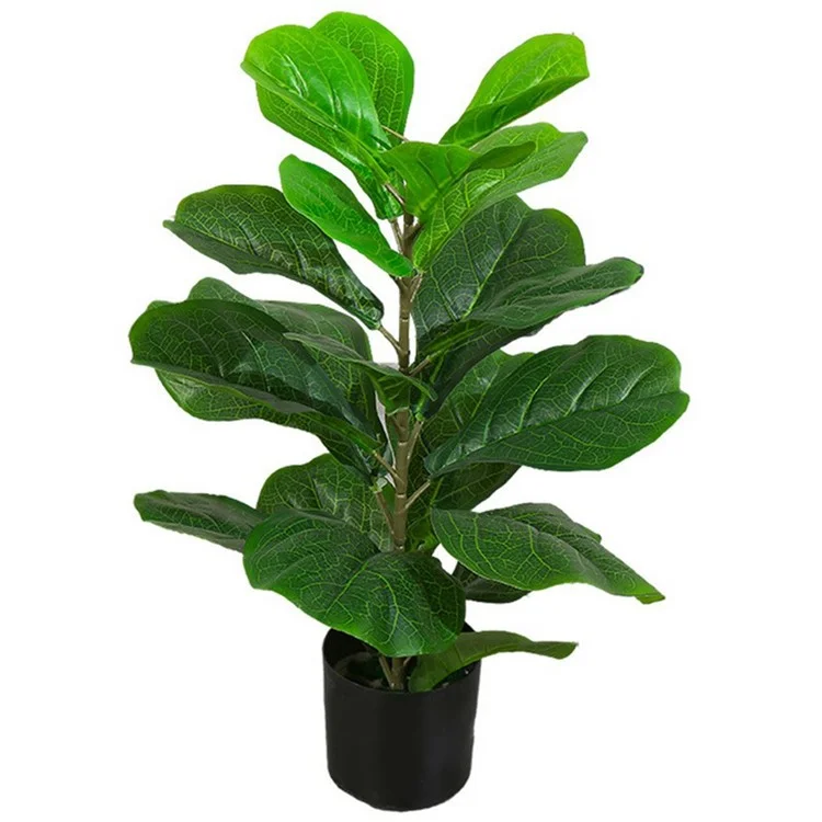 70cm Simulated Fiddle Leaf Fig Potted Plant Indoor Hall Decoration Green Plant Artificial Bionic