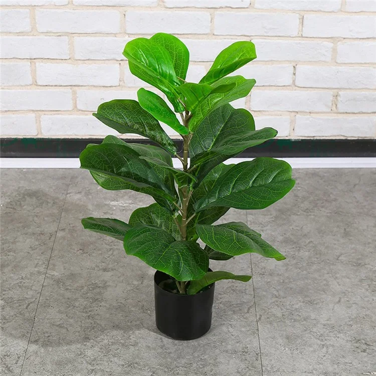 70cm Simulated Fiddle Leaf Fig Potted Plant Indoor Hall Decoration Green Plant Artificial Bionic