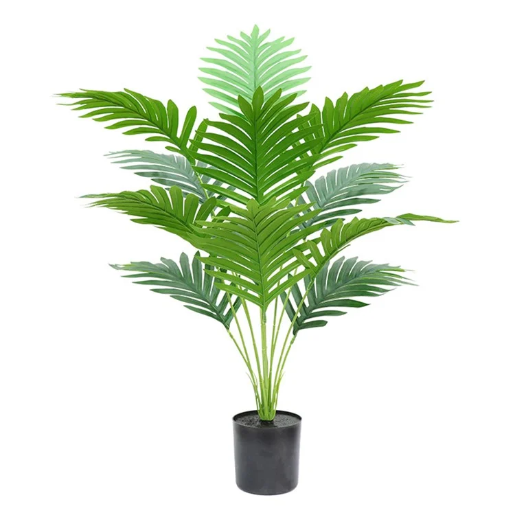 70cm Simulated Indoor Potted Green Plant Fake Areca Palm Living Room Floor Ornament