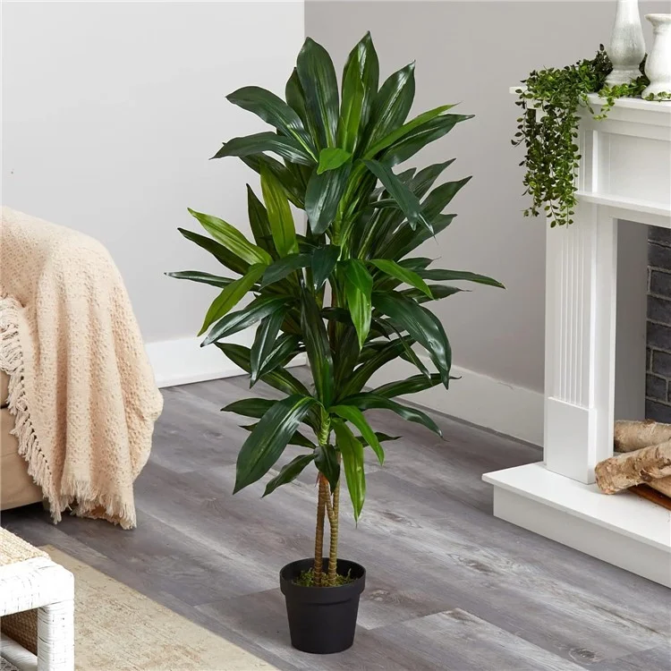 180cm Plastic Artificial Brazilian Dracaena Potted Green Plant Living Room Simulated Floor Ornament