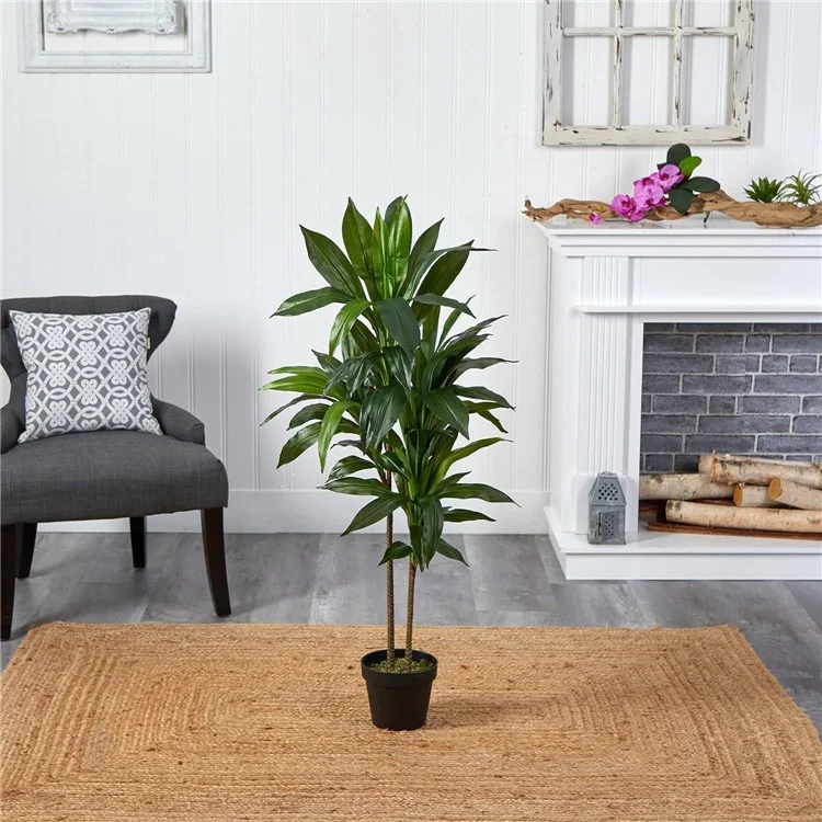 180cm Plastic Artificial Brazilian Dracaena Potted Green Plant Living Room Simulated Floor Ornament