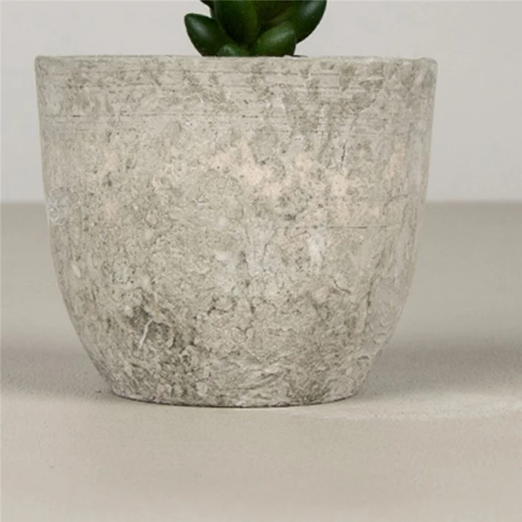 Simulação de 24pcs Suculentas Evergreen Mini Bonsai Fake Potted Plant Desktop Decor - DZ003