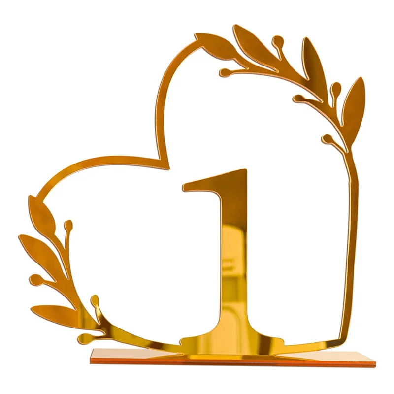 DIY Acrylic Numbers Wedding Table Numbers Mirror Table Numbers - 1