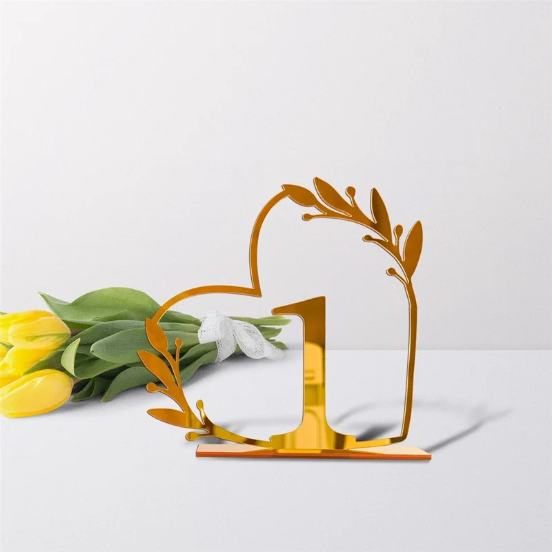 DIY Acrylic Numbers Wedding Table Numbers Mirror Table Numbers - 1