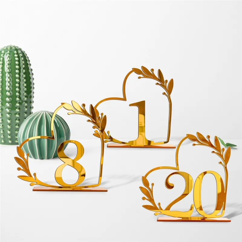 DIY Acrylic Numbers Wedding Table Numbers Mirror Table Numbers - 1