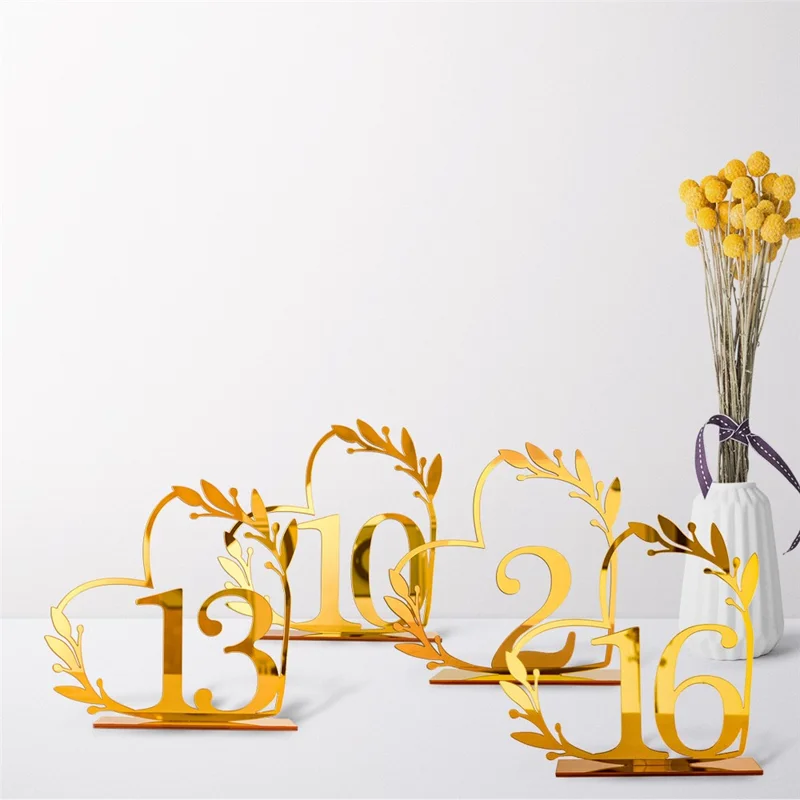 DIY Acrylic Numbers Wedding Table Numbers Mirror Table Numbers - 1