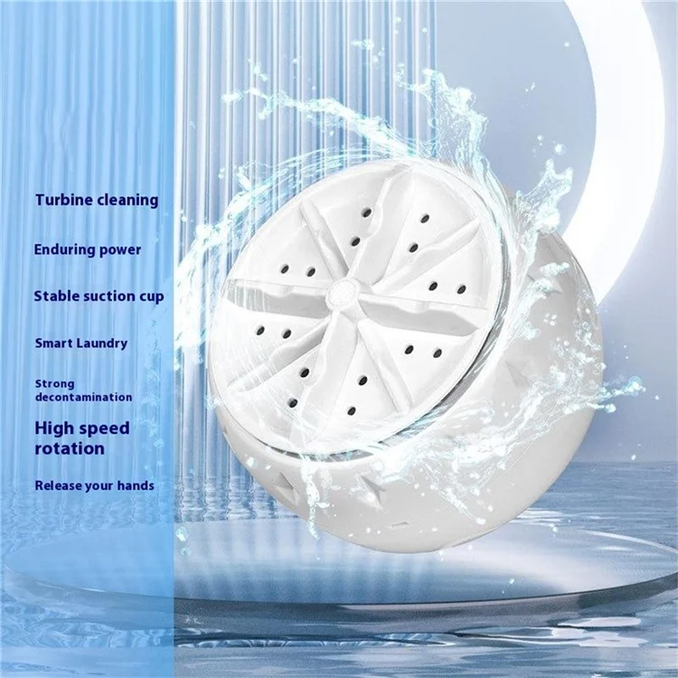 Mini Washing Machine Portable Ultrasonic Washing Machine Turbo Laundry