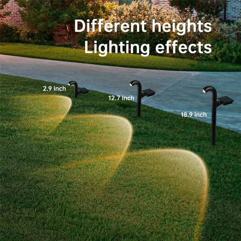 1Pc Solar Powered Ground Stake Pathway Light Waterproof Outdoor Landscape Lamp