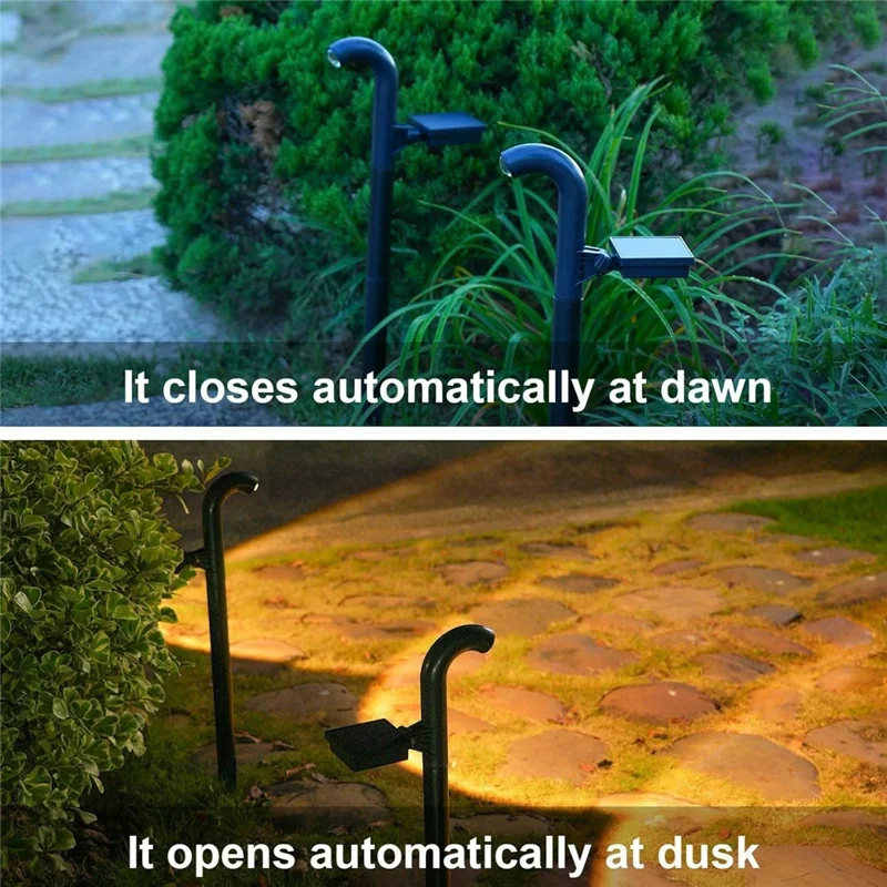 1Pc Solar Powered Ground Stake Pathway Light Waterproof Outdoor Landscape Lamp