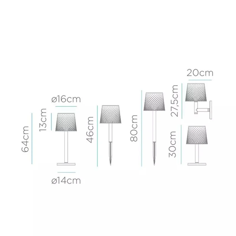 Solarbeleuchtete 5-in-1 wiederaufladbare Tischlampe, wasserdicht für Außenbereich, Garten, Terrasse, Rasen, Dorm - Schwarz