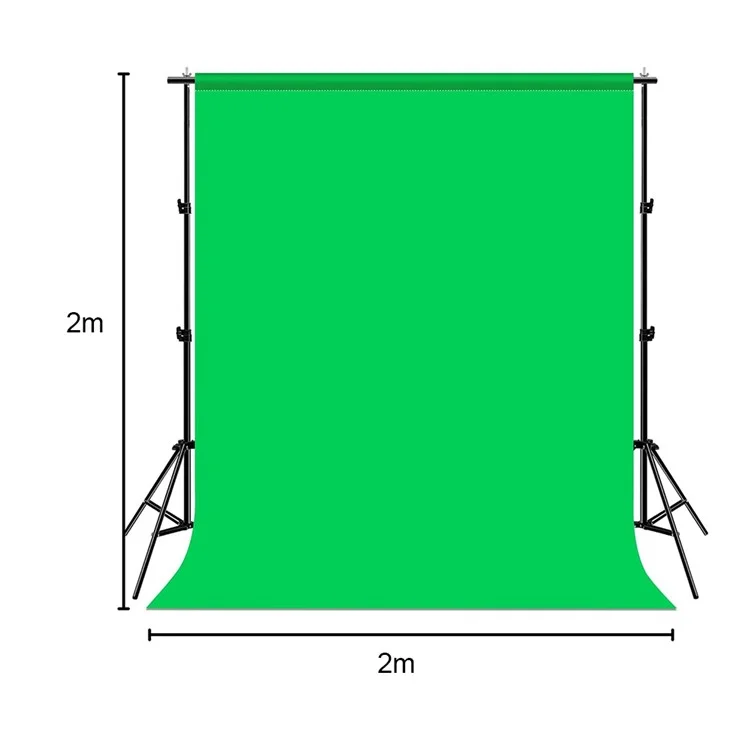 2m x 2m For Photography Green Screen Backdrop Chroma Key Background Studio Shooting Wall With Stand