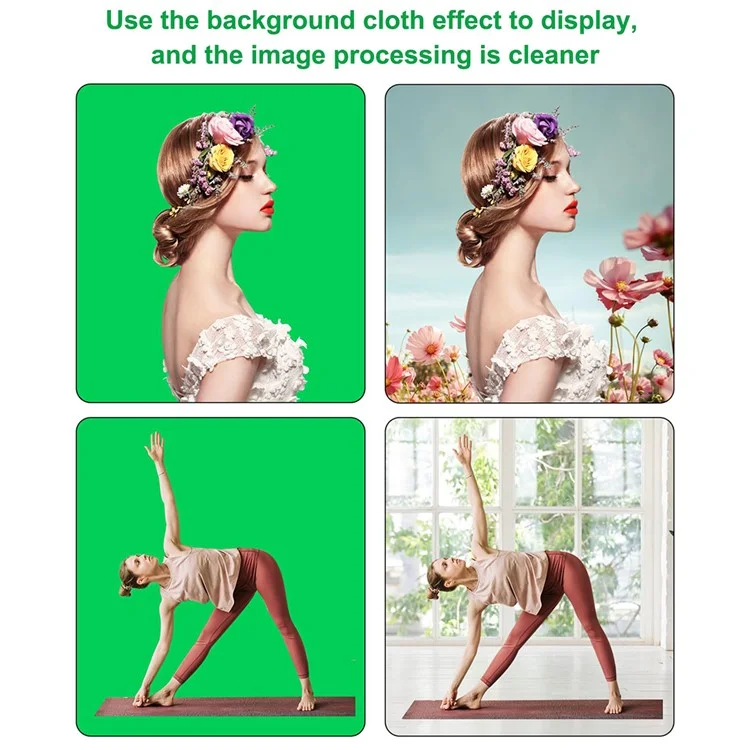 2m x 2m For Photography Green Screen Backdrop Chroma Key Background Studio Shooting Wall With Stand
