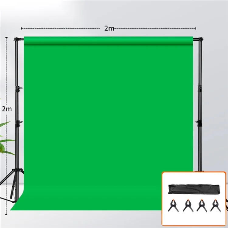 2m x 2m For Photography Green Screen Backdrop Chroma Key Background Studio Shooting Wall With Stand