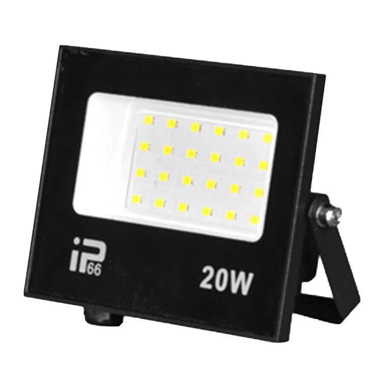 Holofote LED de alta luminosidade de 20W para parque e pátio, à prova d'água IP66 - Luz branca