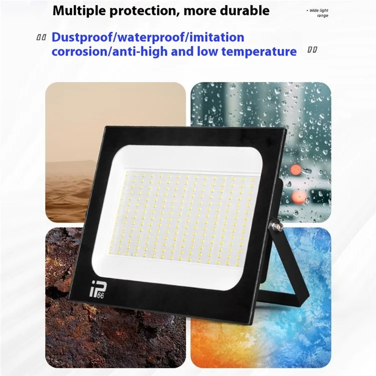 200W Holofote LED de alta luminosidade para parque e pátio, à prova d'água IP66 - Luz branca
